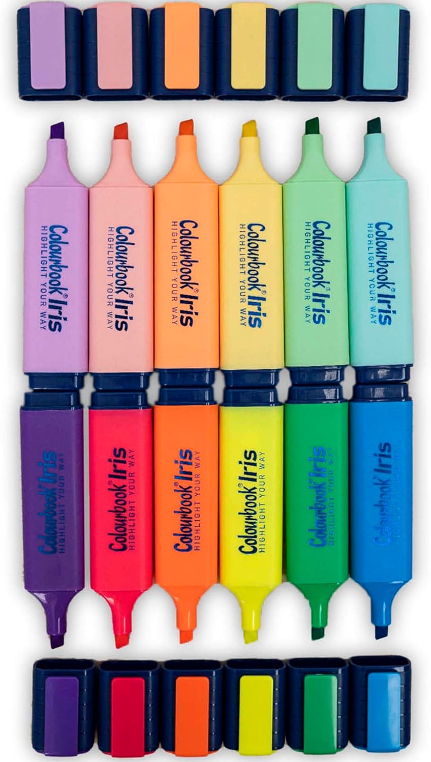 Desk Set 12 Evidenziatori - Colourbook IRIS