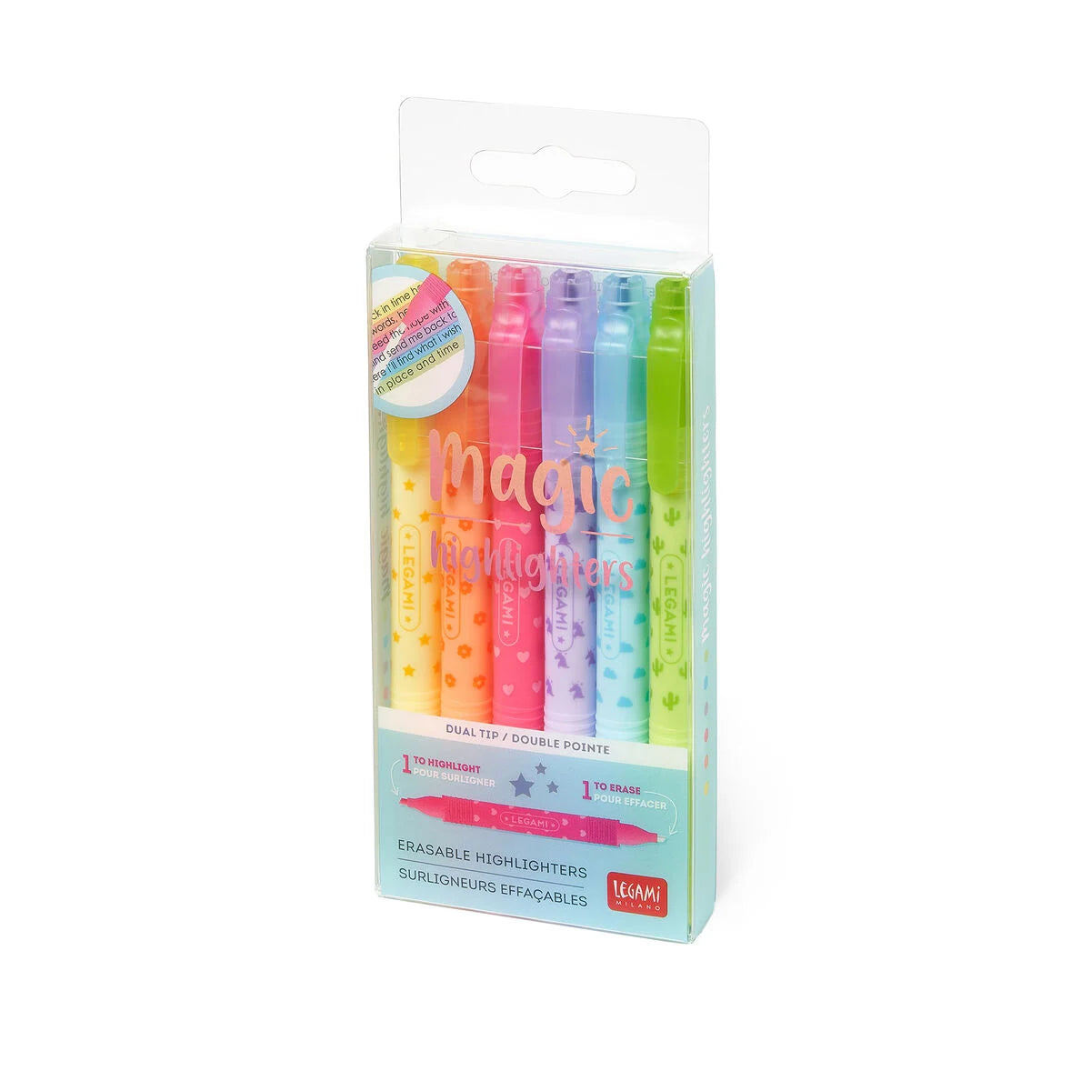 Set di 6 Evidenziatori Cancellabili - Magic Highlighters LEGAMI