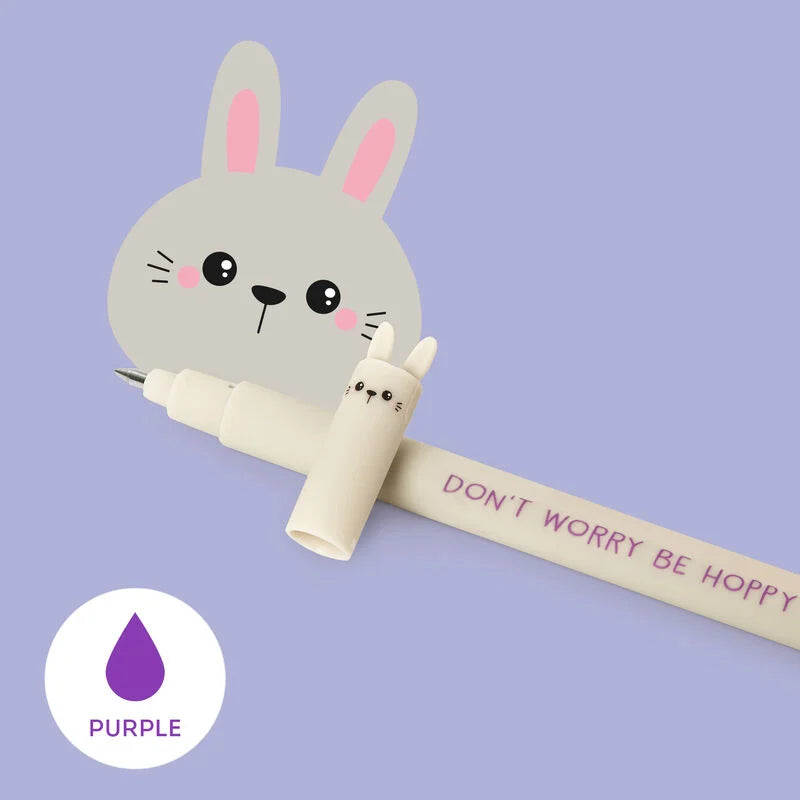 Penna Gel Cancellabile DON'T WORRY BE HOPPY coniglietto