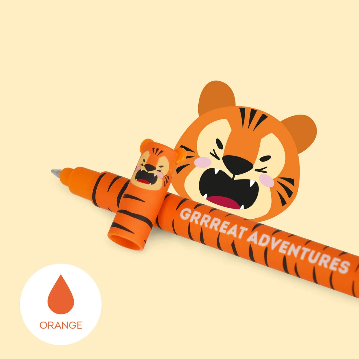 Penna Gel Cancellabile GRREAT ADVENTURES tigre