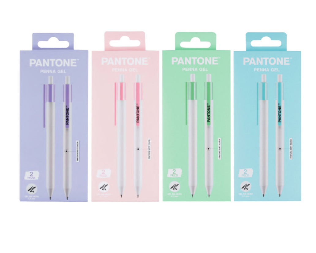 Penne nere a scatto PANTONE - set 2 penne