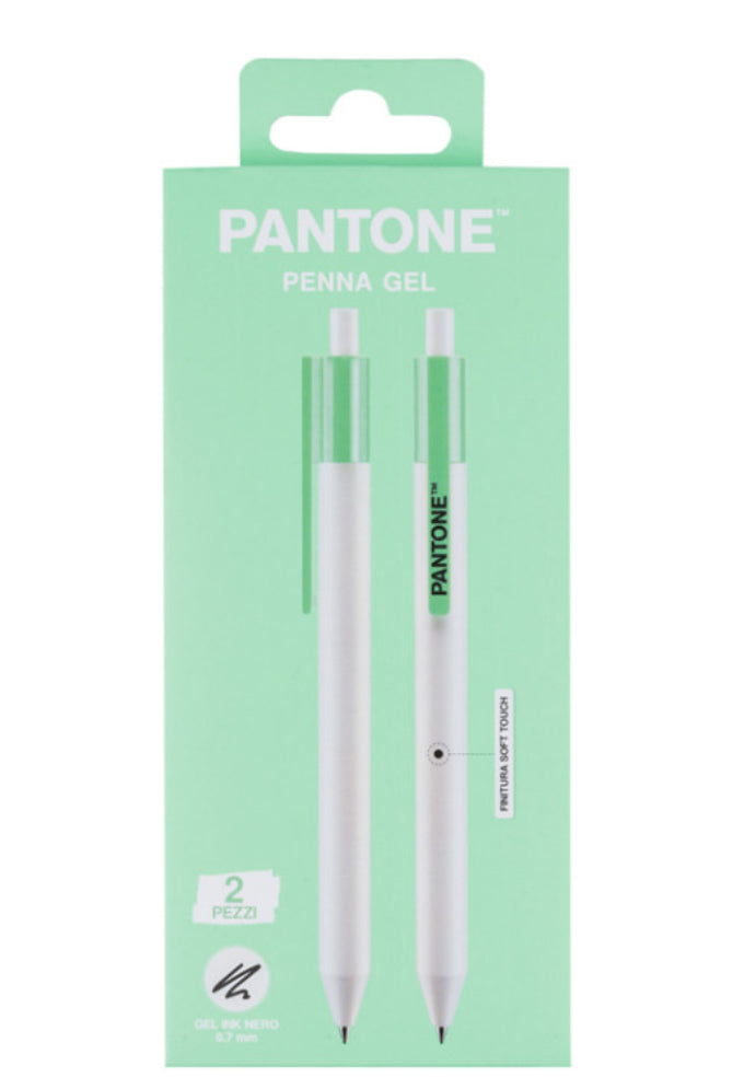 Penne nere a scatto PANTONE - set 2 penne