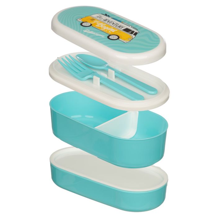 Set di Contenitori per Alimenti Bento con Posate - Volkswagen T1 - Surf