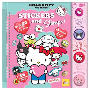 Libro Sticker a Timbrini Hello Kitty and friends