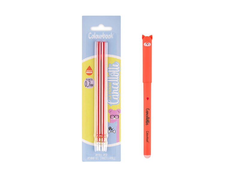 Penna Cancellotta Volpe inchiostro rosso + Refill
