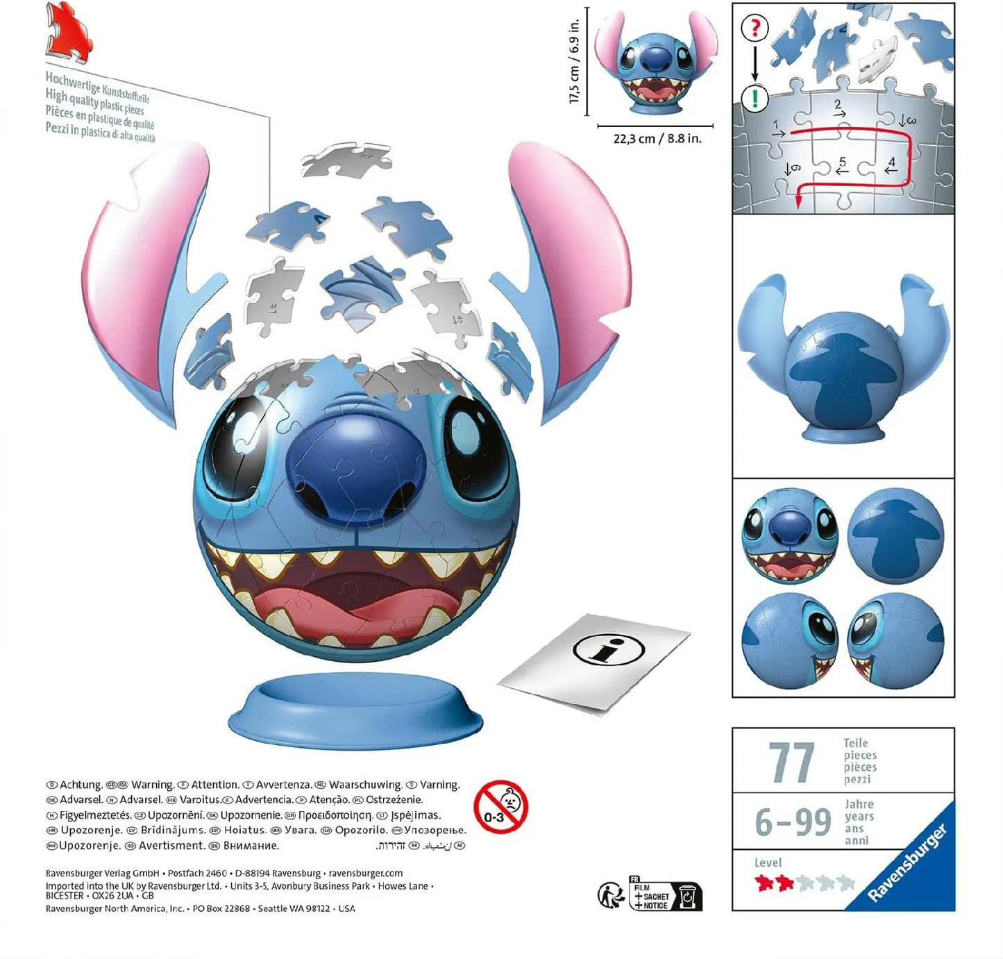 Stitch Disney Puzzle 3D RAVENSBURGER