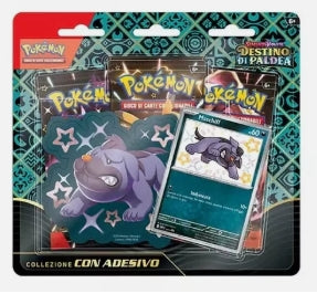 POKEMON DESTINO DI PALDEA SCARLATTO E VIOLETTO COLLEZIONE CON ADESIVO