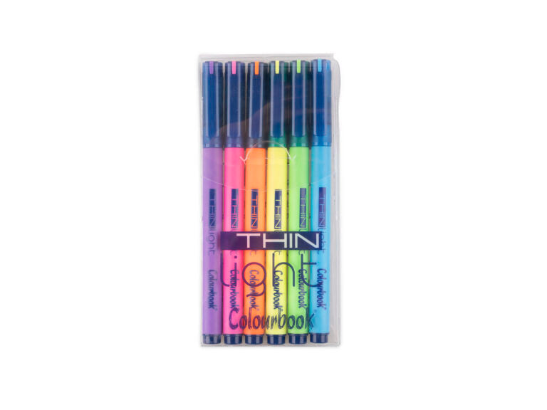 Evidenziatori fluo Thin Light 6 pezzi