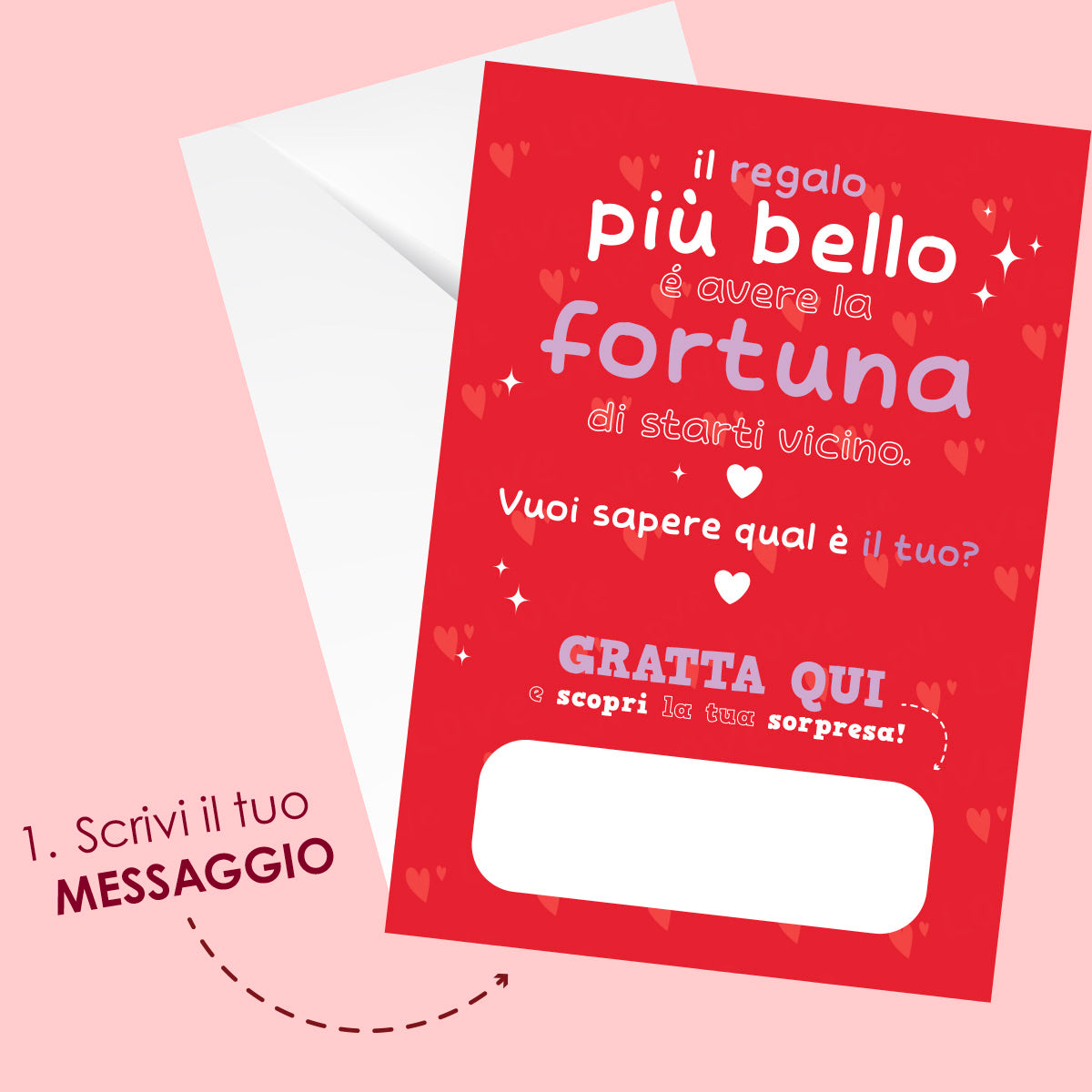 BIGLIETTO AUGURI GRATTA QUI