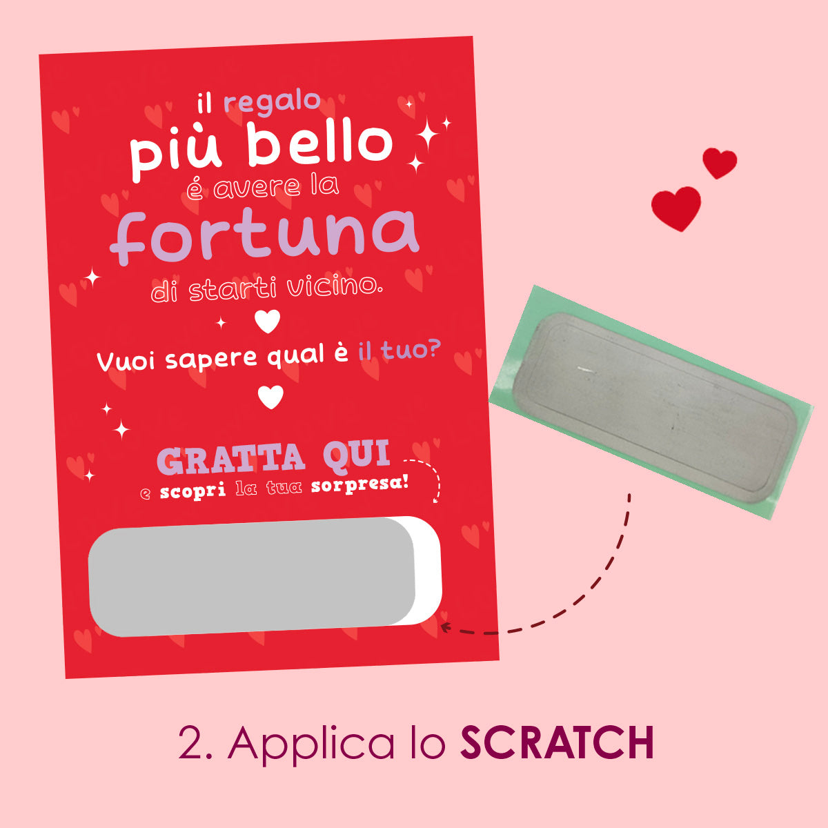 BIGLIETTO AUGURI GRATTA QUI