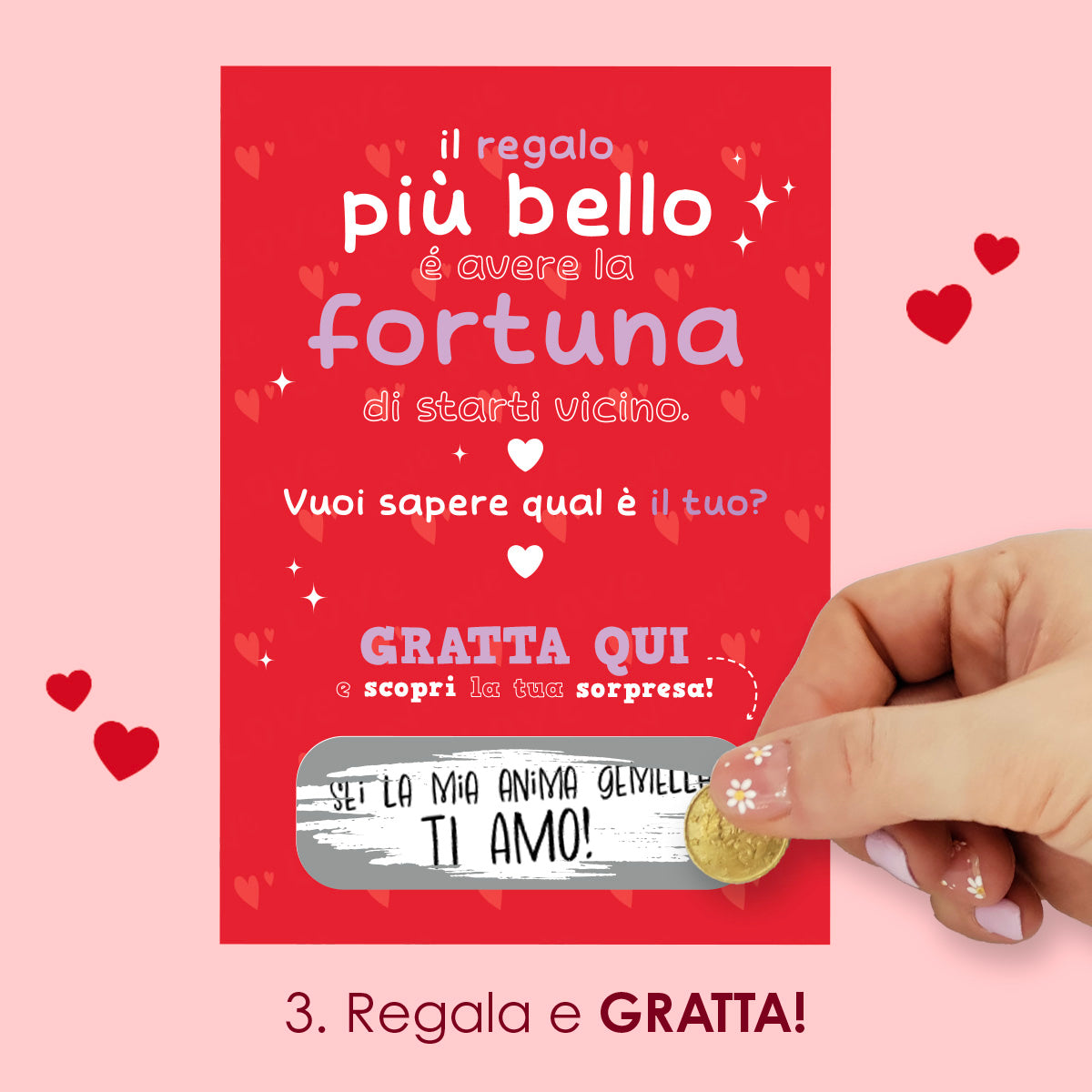 BIGLIETTO AUGURI GRATTA QUI
