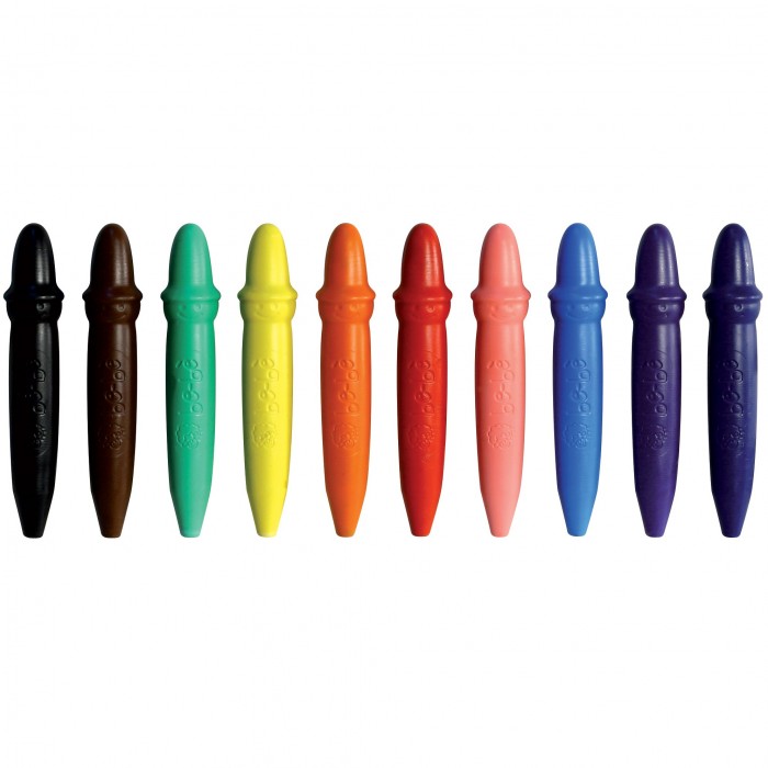 PASTELLI CERA GIOTTO BE-BE' SCATOLA 10 COLORI FILA