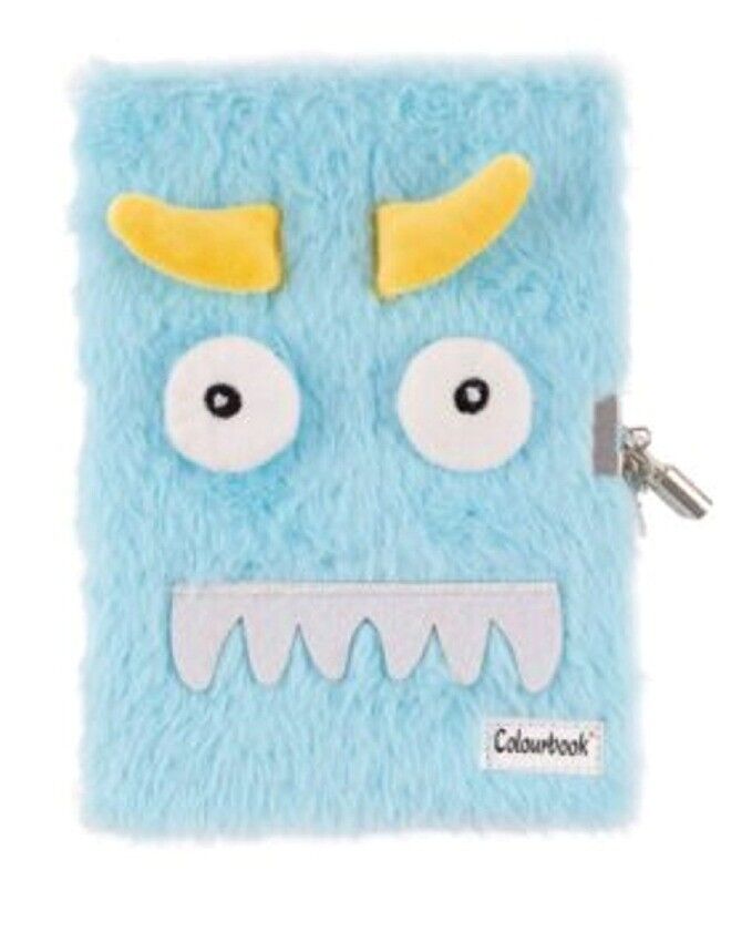 Diario segreto con lucchetto SPACE MONSTER furry - COLOURBOOK