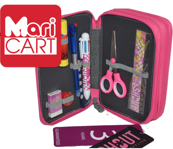 Astuccio scuola 3zip Shout Kittycorn personalizzabile completo di colori 44 pz