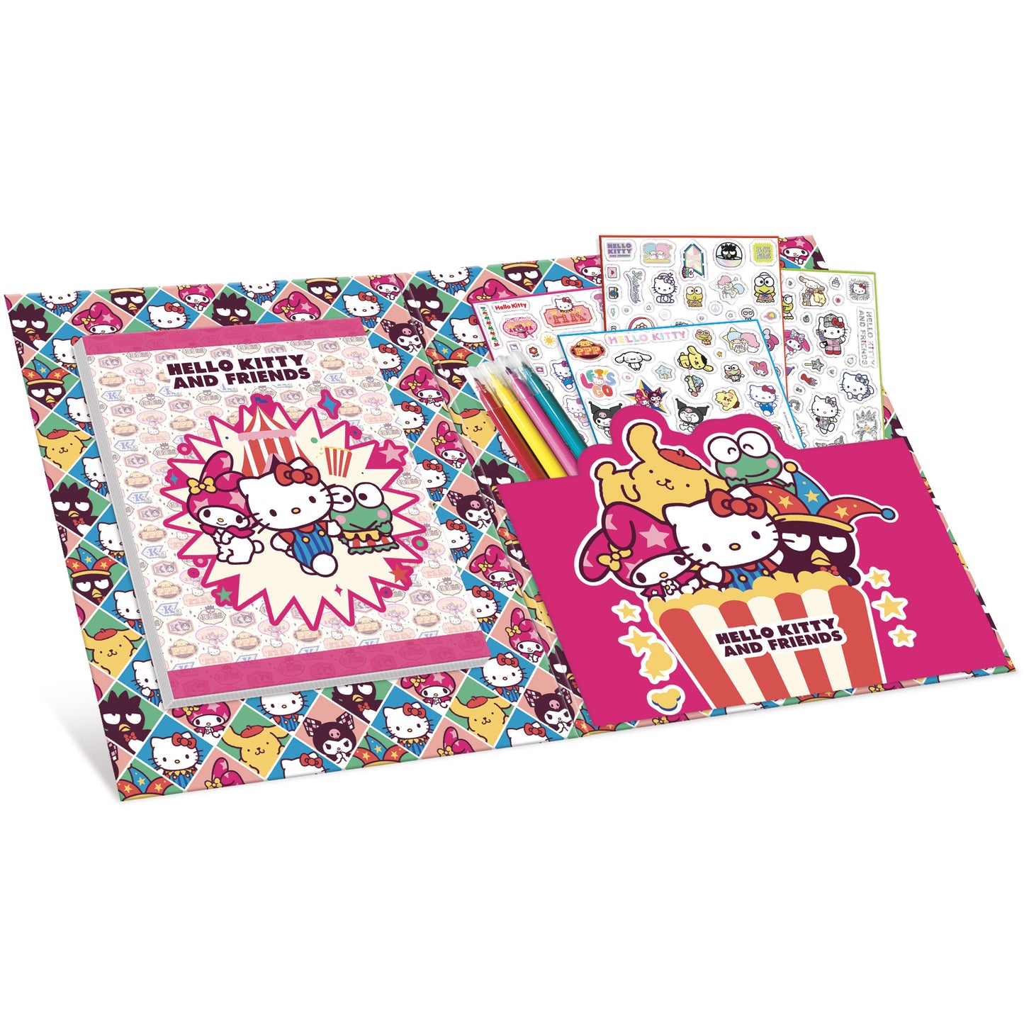 HELLO KITTY AND FRIENDS - Adesivi e libro da colorare LISCIANI (Copia)