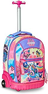 Mitama Trolley Run Scuola Tie Music,Doppio Scomparto Rosa