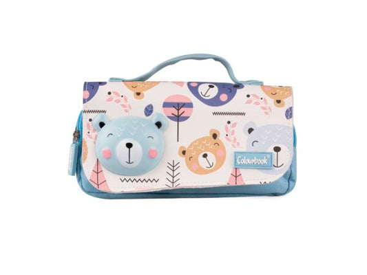 Astuccio portapenne 2 zip – Squishy Bag ORSETTO
