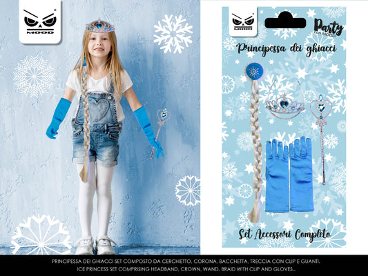 SET PRINCIPESSA DEI GHIACCI ACCESSORI COMPLETO