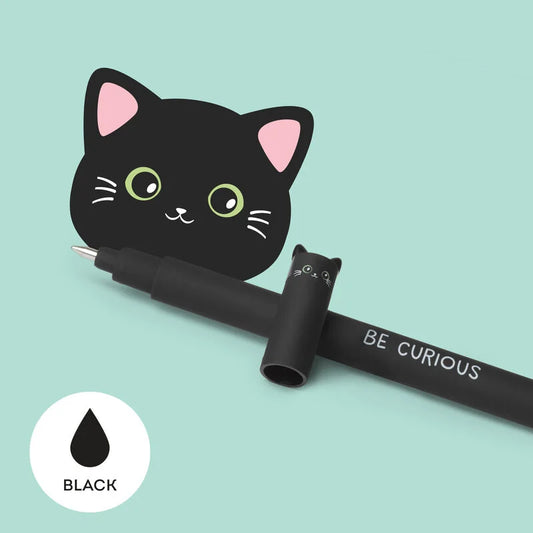 Penna Gel Cancellabile BE CURIOUS gatto