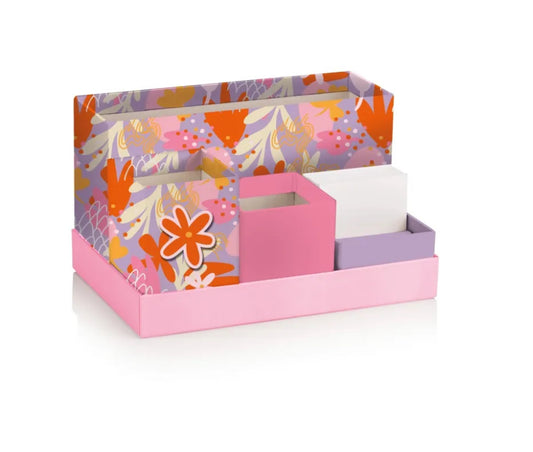 Desktop organiser SPRING orange and violet