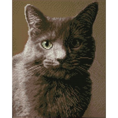 Diamond Dotz - GATTO GRIGIO