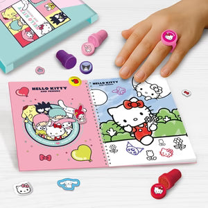 Libro Sticker a Timbrini Hello Kitty and friends