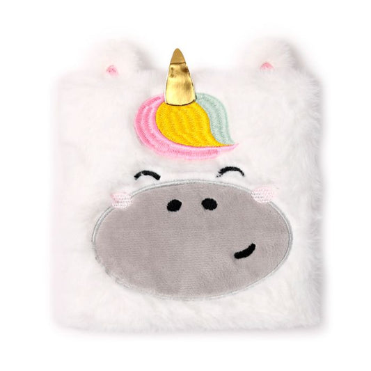 Quaderno con Copertina in Peluche - Unicorno - Adoracorns - Fluffies