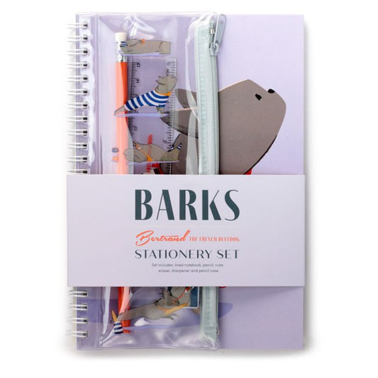 Set per la Scuola (6 pezzi) - Bertrand il Bulldog Francese - Barks
