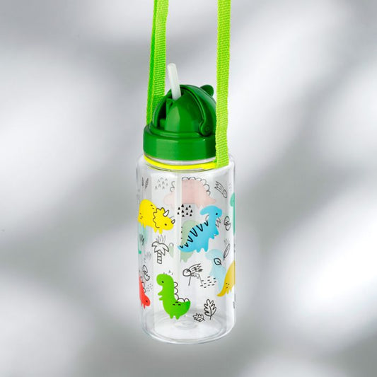 Borraccia per Bambini con Cannuccia 450ml - Baby Dinosauri - Dinosauria