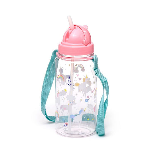Borraccia per Bambini con Cannuccia 450ml - Magia dell'Unicorno