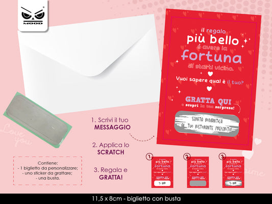 BIGLIETTO AUGURI GRATTA QUI
