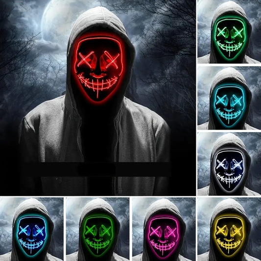 Maschera Luminosa per Halloween a LED