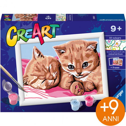 GIOCO CREATIVO CREART BAMBI RAVENSBURGER GATTINI ROSSI