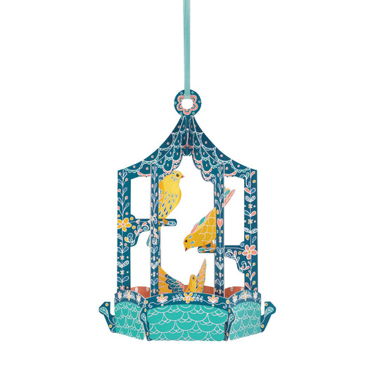 Biglietto auguri SANTORO chandeliers - uccellini -CL008