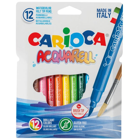Carioca Aquarell, 12 pezzi LETTERING effetto acquarello
