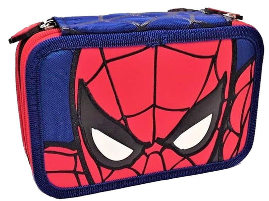 Spiderman Astuccio Completo 3 Zip con Penna Frixon