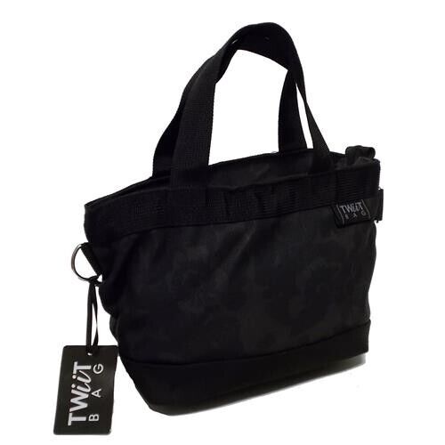 BORSA TWiiT BAG MEDIUM  - NERO - FIORI - VERNICIATO